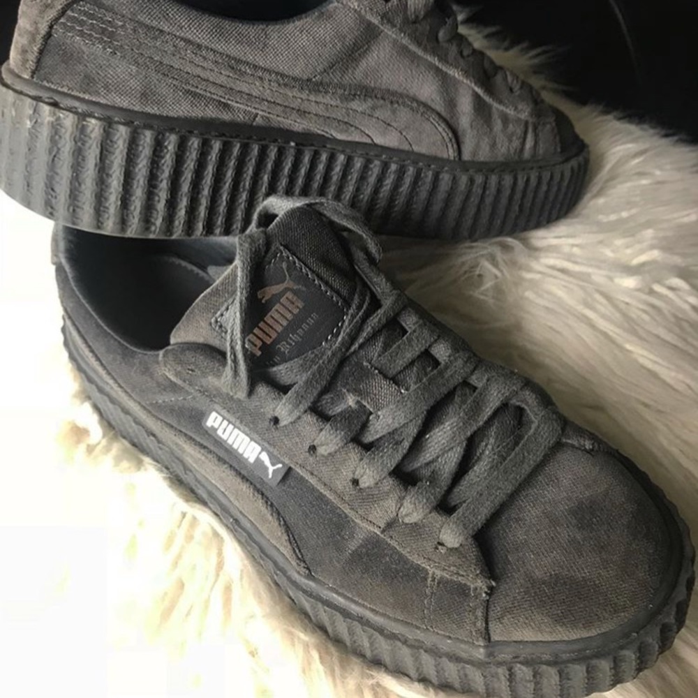 Puma “Fenty” suede/velour tennis shoes